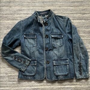 Liz Claiborne Blue Jean Jacket Classic Denim Style
